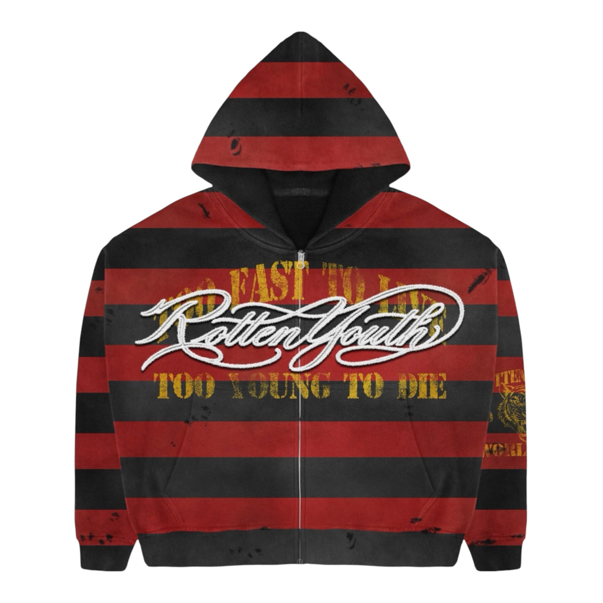 MORAL PANIC ZIPUP RED/BLACK