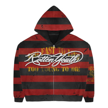 MORAL PANIC ZIPUP RED/BLACK
